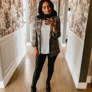 SMALL- THE BOULEVARD- Plaid Blazer